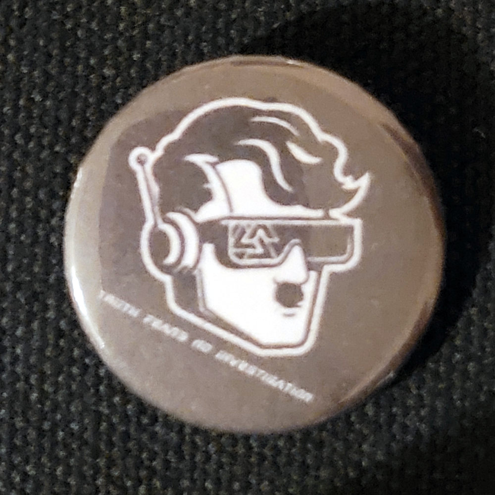 MechaHitler pinback 1″ button/badge