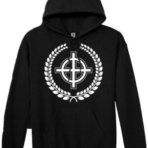 Laurel Leaf Celtic Cross hoodie