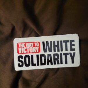 White Solidarity Stickers
